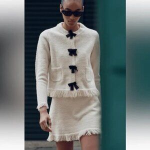 ZARA KNIT MINI SKIRT